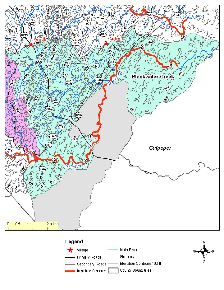 Blackwater Creek Topographic Map